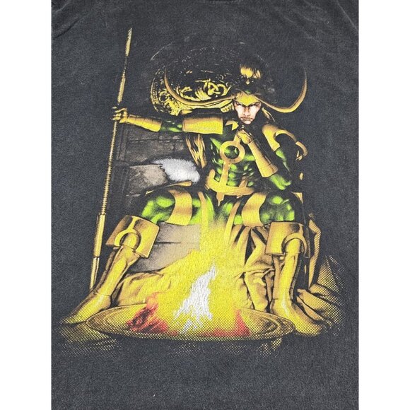 Marvel TShirt‎ Mens XL. Loki Avengers. Action Figure Tee Y2K  Black. - Picture 2 of 7